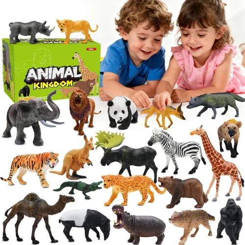 Vista 9 de Juego musical de animales de granja rojos para niños pequeños de 1 a 3 años, juguetes interactivos de animales de granja para niños de 3 a 5 años