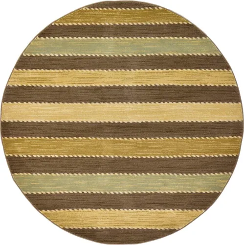 Vista 15 de Unique Loom Fars Collection - Alfombra de área - Monterey (2' 2" x 3' 1" Rectángulo, Marrón/Crema)
