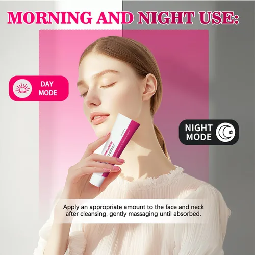 Vista 4 de DIMOT Arbutin 7% Crema facial ácida, 70,000 ppm de arbutina para el cuidado de la piel brillante, crema facial hidratante juvenil para todo tipo