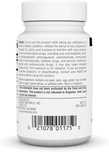 Vista 3 de Source Naturals St. John 's wort 300 mg, SN1175, 1, 1