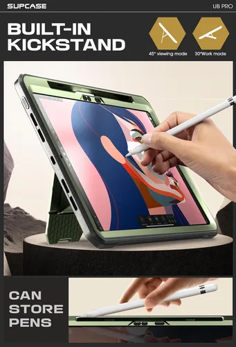 Vista 4 de SUPCASE Funda para iPad Pro de 13 pulgadas M5/M4 (2025/2024) con soporte para lápiz (Unicorn Beetle Pro)