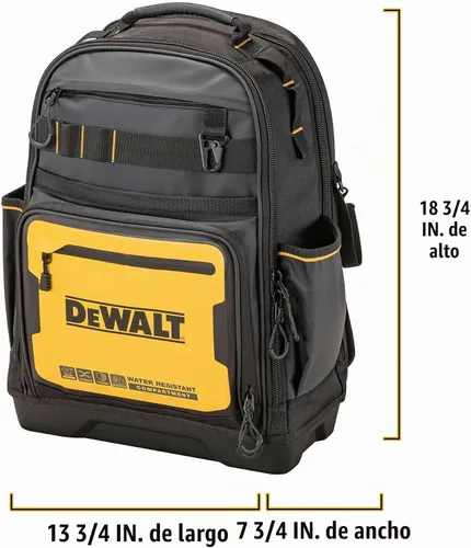 Vista 2 de Mochila de herramientas DEWALT, almacenamiento y organización de herramientas, duradera y resistente al agua (DWST560102)