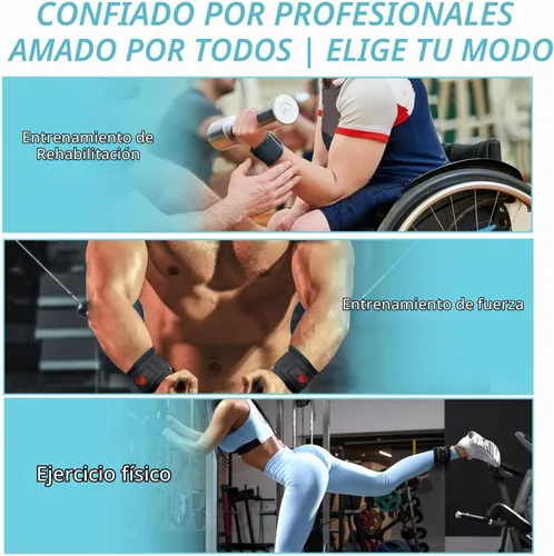 Vista 6 de Correas ajustables para muñeca y tobillo con anillo triangular para levantamiento de pesas, tríceps, pilates, máquinas de cable y rehabilitación
