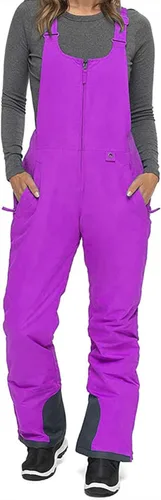 Vista 25 de Baberos de nieve para mujer, impermeables, aislados, para esquí, snowboard, invierno, cálidos, overoles, trajes de nieve Ripstop