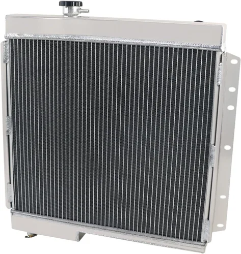 Vista 4 de Radiador de aluminio de 4 filas para Toyota Landcruiser Fj40 Fj45 gasolina 1969-1984