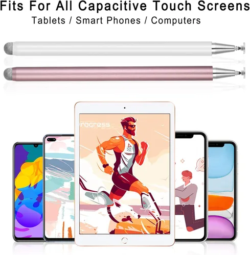 Vista 7 de Lápiz óptico para pantalla táctil, punta ultrafina de 0.059 in para iPad Pro, Air, tapa magnética, batería de 12 horas, sin Bluetooth, compatible