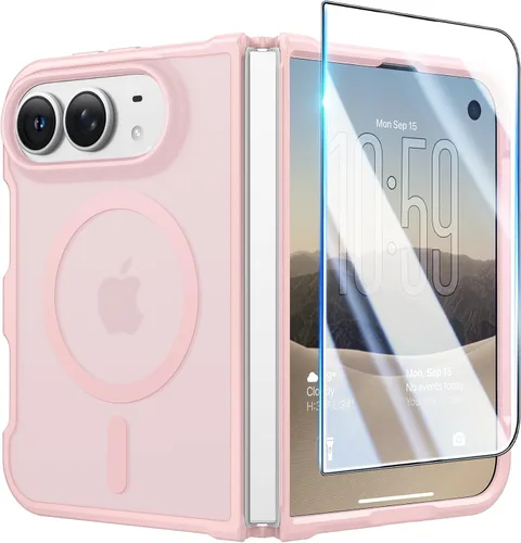 Vista 27 de FNTCASE Funda magnética para Samsung Galaxy Z Fold 7 con protección de bisagra A B-Clear