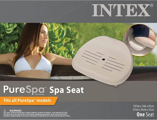 Vista 5 de Intex Asiento antideslizante para bañera de hidromasaje (paquete de 4) con portavasos y bandeja de refrigerio