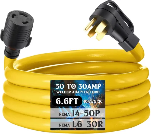 Vista 9 de Tellegloww - Cable adaptador para soldador de 30 amperios NEMA 10-30P a L6