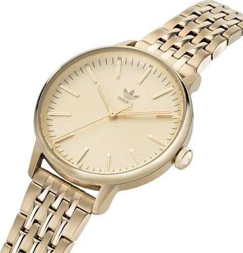 Vista 2 de adidas Reloj de pulsera de acero inoxidable en tono dorado (Modelo AOSY220662I), Oro