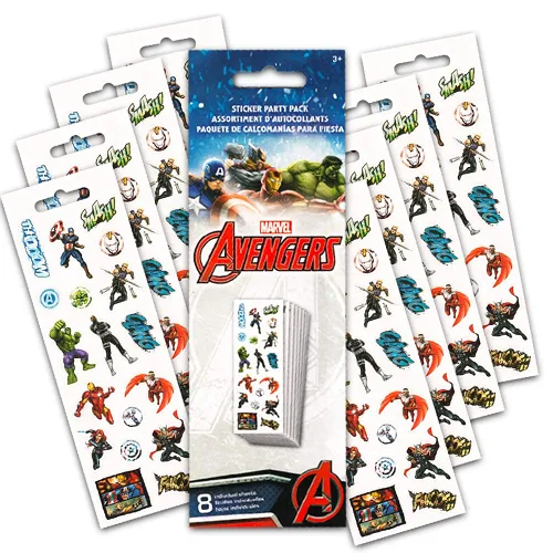 Vista 2 de Marvel Avengers Captain America - Libro para colorear y actividades con calcomanías con Spider-man, Thor, Iron Man, The Incredible Hulk y más
