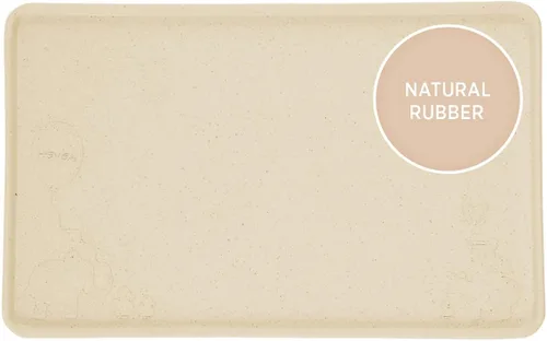 Vista 9 de HEVEA Mantel individual de goma natural para niños, alternativa a la silicona y el plástico con material reciclado, seguro para niños con divertidos