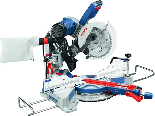 Vista 3 de BOSCH CM10GD - Sierra ingletadora compacta de 15 amperios con cable de 10 pulgadas de doble bisel deslizante con hoja de sierra de carburo de 60