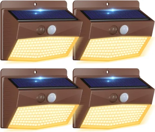 Vista 25 de Peasur 1 paquete de luces solares con sensor de movimiento para exteriores
