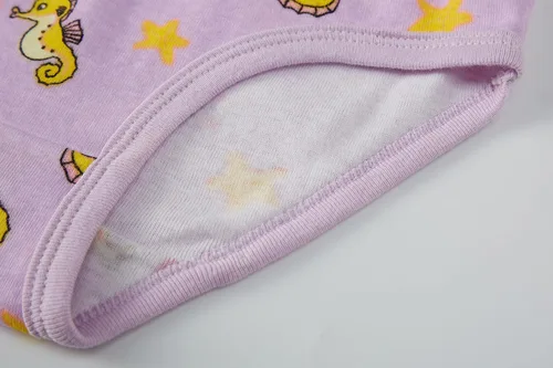 Vista 4 de Cadidi Dinos Little Girls' Soft Cotton Underwear Kids Cool Breathable Comfort Panty Briefs Toddler Undies(Pack of 6)