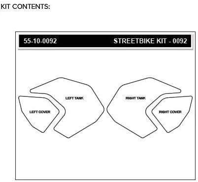 Vista 2 de STOMPGRIP Puños de tanque volcán (CLARO) para 18-20 YAMAHA MT-09