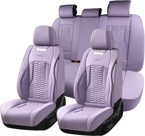 Vista 37 de Coverado - Fundas de asiento delantero de coche, fundas de asiento de cuero de lujo para automóviles, fundas de asiento de automóvil protectoras