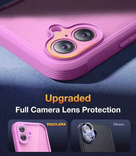 Vista 329 de DIACLARA - Funda transparente compatible con iPhone XR 6.1 pulgadas 2018
