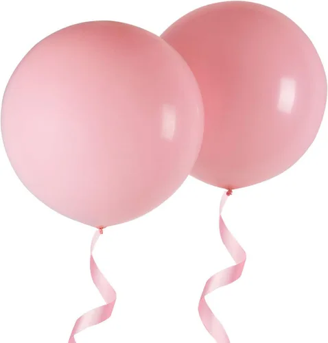 Vista 14 de Globos redondos gigantes de 36 pulgadas, paquete de 6 globos de látex negros para sesiones de fotos, bodas, baby shower, decoraciones de fiesta