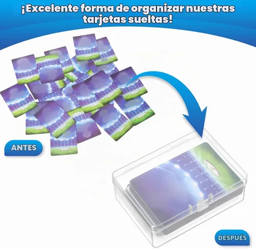 Vista 3 de Vicenpal - 6 cajas de cartas de plástico transparente
