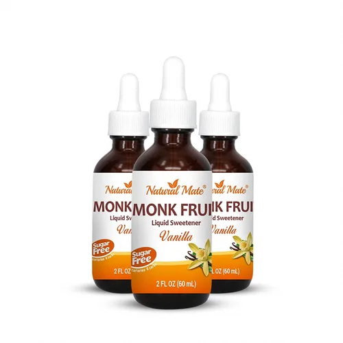Vista 12 de Edulcorante líquido saborizado de fruta de monje optimizado con eritritol 2oz - Sabor a coco 1 paquete
