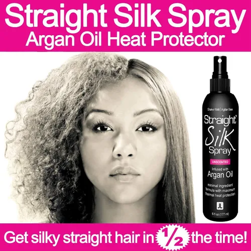 Vista 8 de Spray de Seda Lisa con Aceite de Argán Marroquí Protector Térmico Alisador de Cabello & Desenredante Sin Alcohol Protector Térmico hasta 450°F