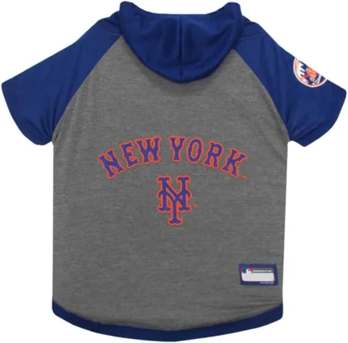 Vista 5 de Sudadera con capucha MLB para perros y gatos - Camiseta con capucha para perros Philadelphia Phillies, extra pequeña. - Sudadera con capucha