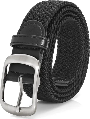 Vista 25 de XZQTIVE Cinturón trenzado elástico para hombres y mujeres, cinturón de golf tejido multicolor, cinturones elásticos para jeans 00 Estilo1