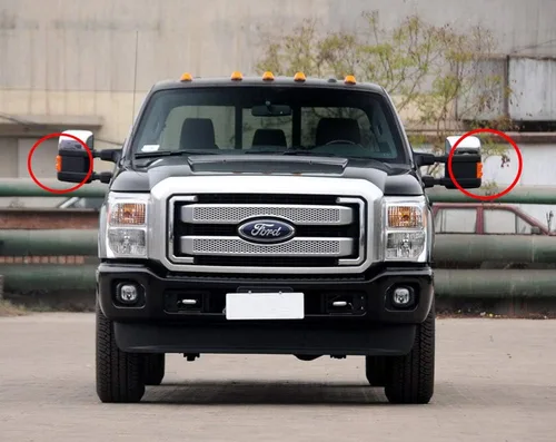 Vista 6 de Luces de posición de espejo lateral LED compatibles con FORD F250 F350 F450 F550 Super Duty 2008-2015, luz de señal de giro de espejo lateral
