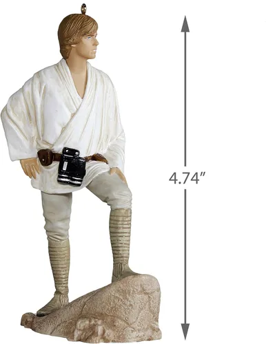Vista 5 de Hallmark Keepsake Adorno de Navidad 2019 Año de Star Wars: Una nueva esperanza Luke Skywalker