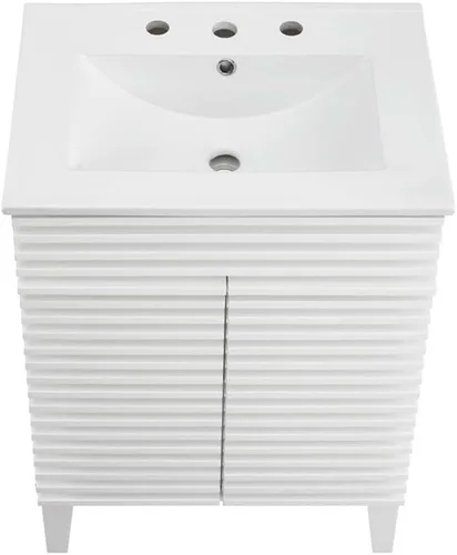 Vista 159 de Modway Render 23.5" tocador de baño en nogal (lavabo no incluido)