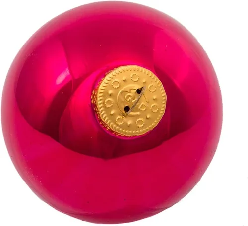 Vista 4 de Kurt Adler - Adornos de bolas de vidrio multicolor brillantes, 65 mm, juego de 6 unidades, GG0123