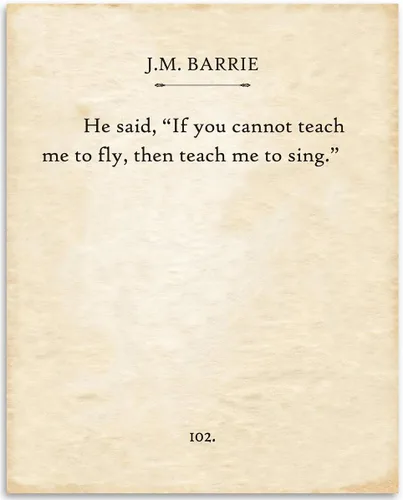 Vista 13 de Lone Star Art Peter Pan - So Come With Me Where Dreams Are Born - J.M. Barrie - 11x14 Unframed Typography Book Page Print - Great Neverland Gift &