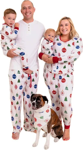 Vista 13 de Owlivia Pijamas de Navidad de Halloween para la familia, pijamas de algodón orgánico a juego candies