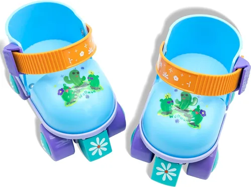 Vista 2 de Kids Roller Skate for Girls Boys Ages 2-5 Years Old, Adjustable Toddler Rollerskates, Children Beginner Roller Skate RS209