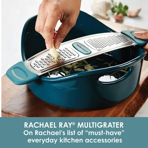 Vista 2 de Rachael Ray 47901 Multi Rallador de Acero Inoxidable, Azul Agave
