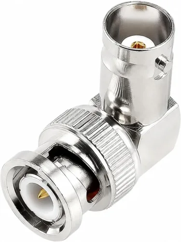 Vista 4 de Alvin's Creativity Alvins Conectores BNC de ángulo recto Adaptador de 90 grados macho a hembra para 12G HD SDI BNC Cable de extensión de cámaras