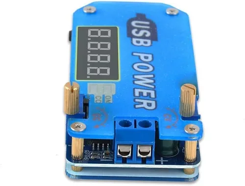 Vista 8 de PEMENOL Convertidor de voltaje Buck Boost de 15 W DC-DC, 5 V a 3.3 V 9 V 12 V 24 V 30 V CVCC módulo de alimentación USB ajustable con carcasa