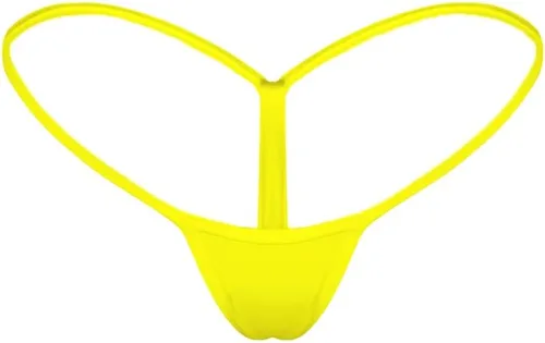 Vista 10 de Tangas Micro Tangas Pequeñas Bragas Ropa Interior para Mujer 5-packs Beige