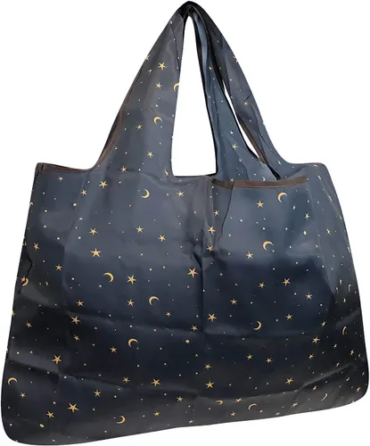 Vista 13 de allydrew Large Foldable Tote Nylon Reusable Grocery Bags