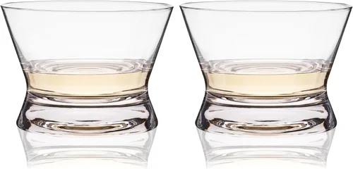 Vista 6 de Viski Vasos de degustación de tequila de cristal, vasos de copa para mezcal, whisky, bourbon o bebidas puras, elegante juego de cristalería para bar