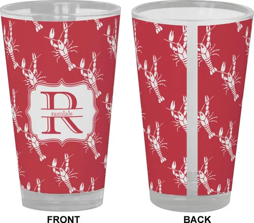 Vista 2 de Vaso de pinta de cangrejo de río personalizado - a todo