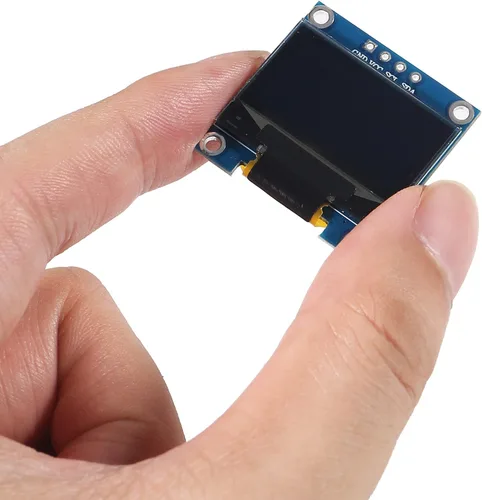 Vista 6 de Módulo de pantalla OLED I2C IIC 128X64 0.96 pulgadas módulo de pantalla SSD1315 pantalla con pines para Arduino UNO R3 STM - luz azul