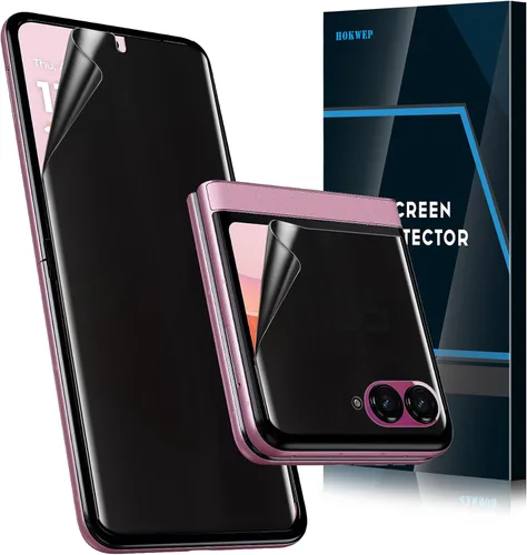Vista 7 de Paquete de 2 protectores de pantalla de privacidad para Galaxy S20 Plus, película adhesiva completa mate de TPU suave y flexible