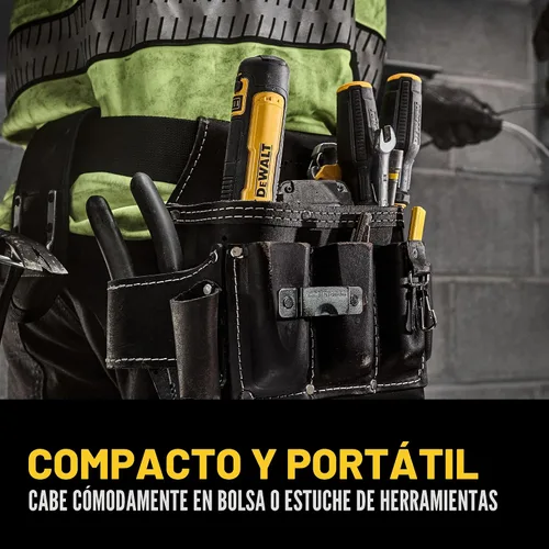 Vista 3 de DEWALT Destornillador inalámbrico, destornillador eléctrico recargable USB de 4 V con juego de 12 puntas de destornillador, luz LED, control