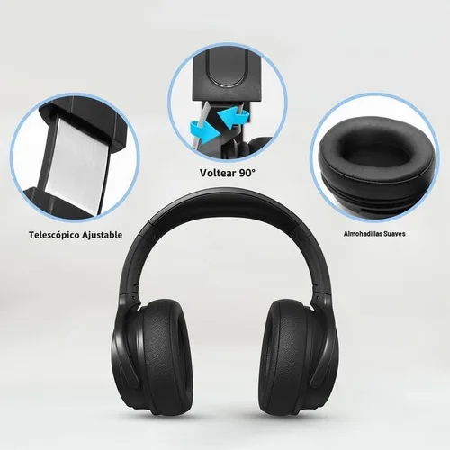 Vista 5 de Auriculares de TV con cable largo para personas mayores con control
