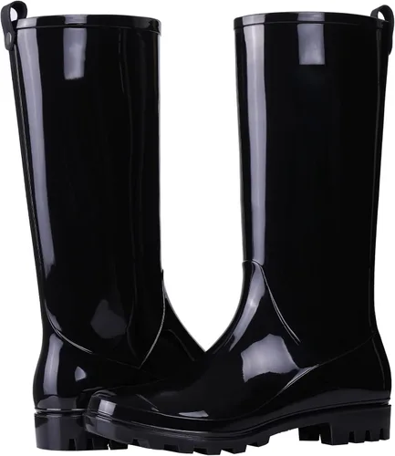 Vista 2 de Asgard Botas de lluvia altas para mujer, impermeables, hasta la rodilla, pantorrilla delgada