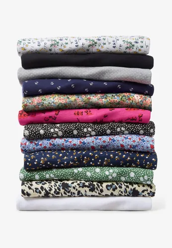 Vista 6 de ellos Camiseta de punto trapecio de talla grande para mujer