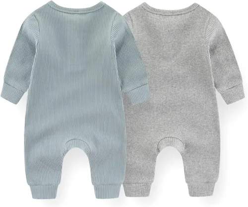 Vista 45 de ZAV Mono de manga larga unisex para bebé, niño y niña, 2