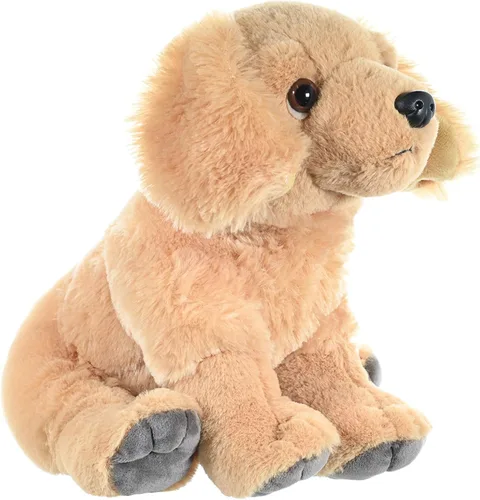Vista 4 de Wild Republic, Peluche Golden Retriever, animal de peluche, regalos para niños, tienda de mascotas, 12 pulgadas